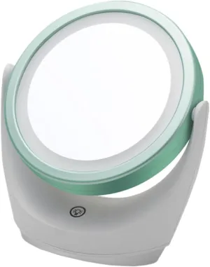 1pc Smart Dimming Led Makeup Mirror with Swivel High-Definition Vanity Mirror USB Rechargeable for Bedroom and Desktop Use Elegant Design