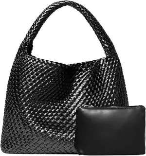 2025 Woven Tote Bag for Women, Extra Large Fashion Shoulder Hobo Bags, Leather Woven Beach Bag, Work Purses for Women