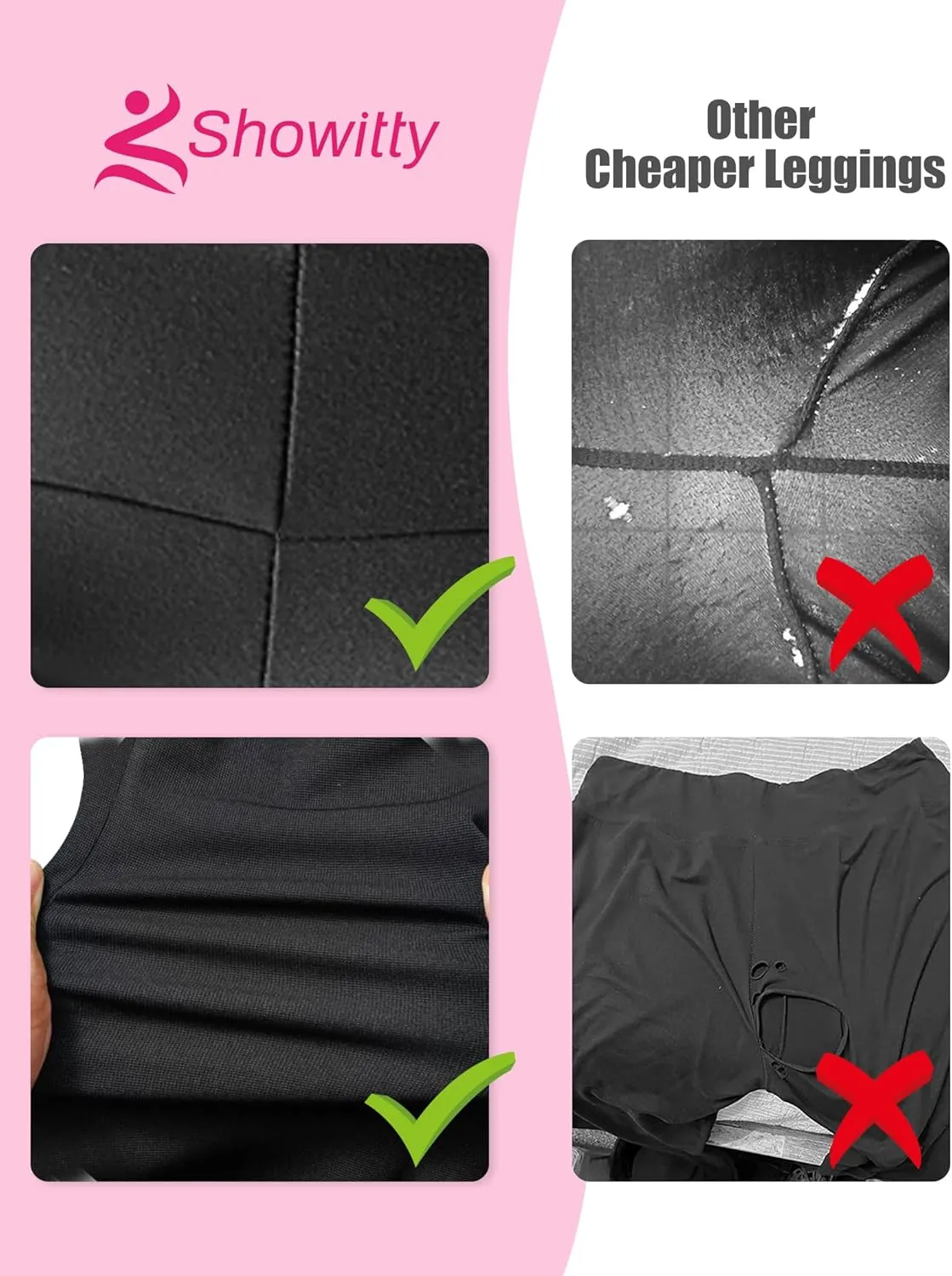 3 Pack Biker Yoga Shorts with Pockets for Women, High Waist Tummy Control Workout Running Gym