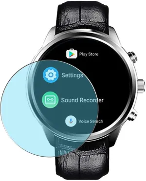 [3 Pack] Synvy Anti Blue Light Screen Protector, compatible with FINOW X5 AIR Smartwatch smart watch Guard Skin [ Not Tempered Glass Protectors ]