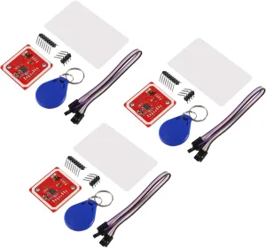 3PCS PN532 NFC NXP RFID Module V3 Kit Near Field Communication Reader Module Kit I2C SPI HSU with S50 White Card Key Card for Arduino Raspberry Pi DIY Smart Phone Android Phone