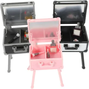3pcs Simulation Makeup Box House Decoration Dollhouse Makeup Holder Stylish Desktop Ornament for Home Photography Props Compact Multi-Functional Design