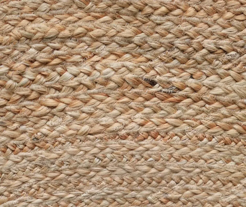 4x4, 5x5, 6x6,feet Natural Jute Scallop Round Rug, Floor Scalloped Edge Rug Braided Boho Eco Large Circular Handmade Area Rugs