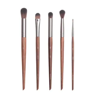 5 Pieces of Eye Shadow Brush Set Nose Shadow Brush Highlight Brush Beauty Tools Eyeliner Brush Makeup Brush(5pcs,white-Patch five-pointed star4)