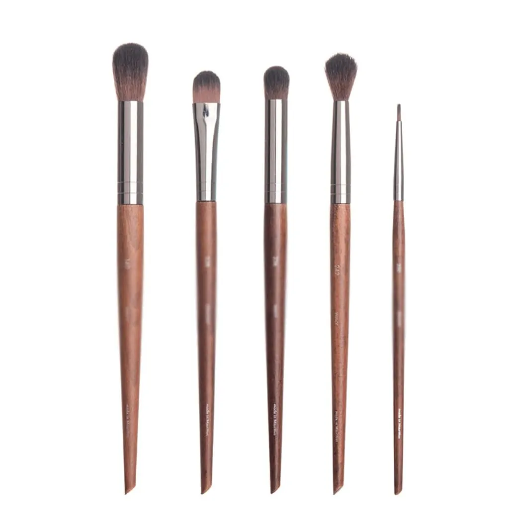 5 Pieces of Eye Shadow Brush Set Nose Shadow Brush Highlight Brush Beauty Tools Eyeliner Brush Makeup Brush(5pcs,white-Patch five-pointed star4)
