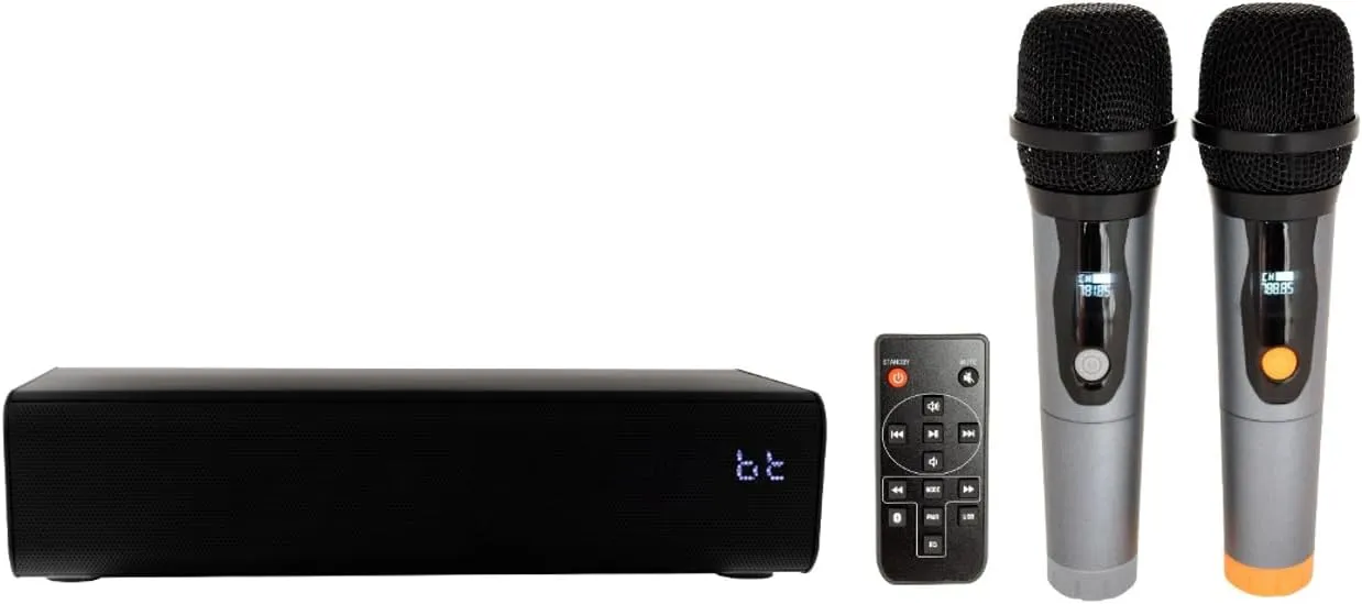 50W All-in-One Bluetooth Karaoke Package with Two Wireless Microphones