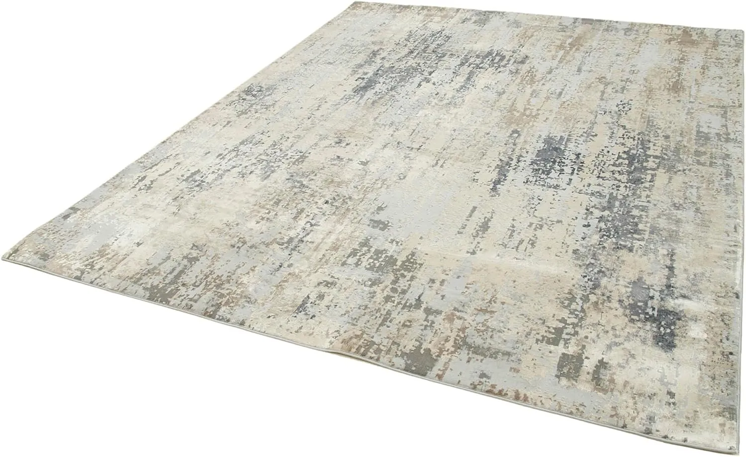 7'10'' x 10'0'' - 238x305 Cm Machine Invista Grey Vintage Viscose Handmade Area Rug, Turkish Handmade Rug, Living Room, Bedroom, Nursery, Hallway, Rug, Indoor Area Rug