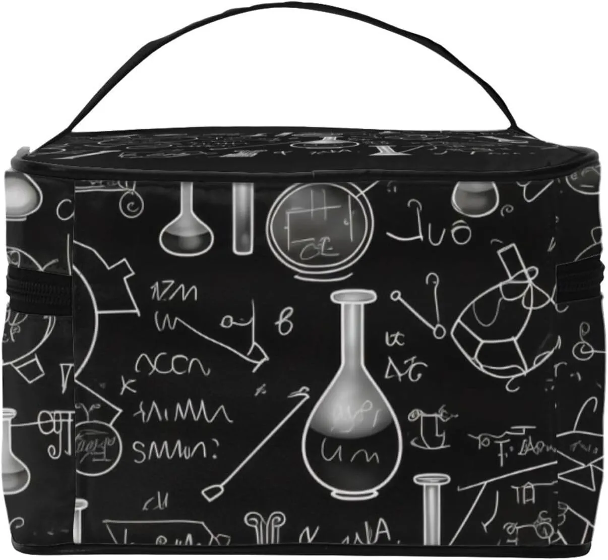 Abstract Science Chemistry Illustration 3d Portable Travel Portable Makeup Bag, Abstract Science Chemistry Illustration 3d Toiletries Bag, Cute Cosmetic Bags Unisex Daily Necessities Storage Bag