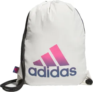 adidas Ready Sackpack, Off White/Pulse Magenta Pink/Preloved Ink Blue, One Size