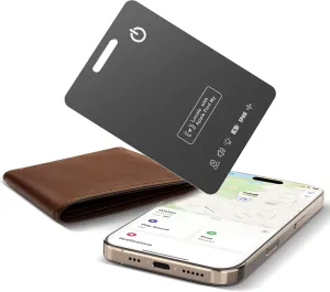 Air Tags-1 Pack (iOS Only) Bluetooth Tracker with Apple Find My, iPhone Smart Card Wallet Finder GPS Tracker, Keys Finder, and Item Locator for Keys, Bags, Passports,(Not for Android)