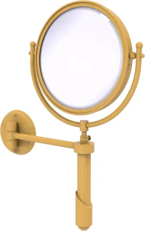 Allied Brass TRM-8/5X-SGL Tribecca Collection Wall Mounted Make-Up Mirror 8 Inch Diameter with 5X Magnification, Spanish Gold