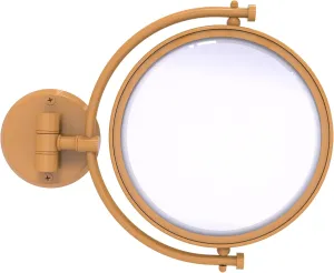 Allied Brass WM-4/4X-GLY 8 Inch Wall Mounted Make-Up Mirror 4X Magnification, Golden Yellow