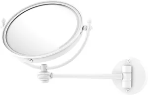 Allied Brass WM-5G/4X-PNK 8 Inch Wall Mounted Make-Up Mirror 4X Magnification, Pink