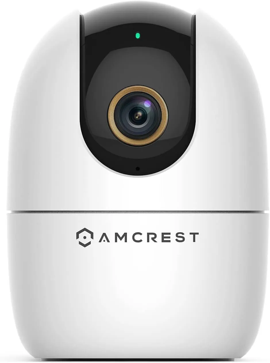Amcrest 4MP WiFi Camera Indoor Camera, Sound & Baby Monitor, Human & Pet Detection, Motion-Tracking, w/ 2-Way Audio, Phone App, Pan/Tilt Wireless IP, Night Vision, Smart Home ASH41-W