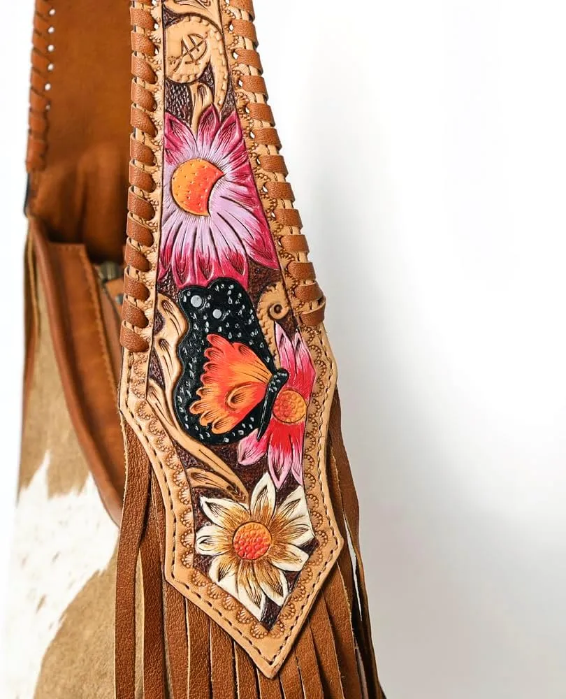 American Darling Hobo Hair On Genuine Leather women bag western handbag purse