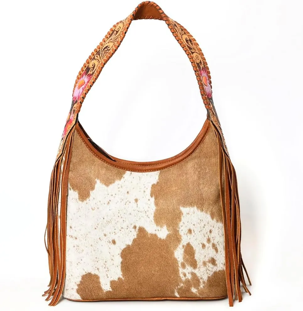 American Darling Hobo Hair On Genuine Leather women bag western handbag purse