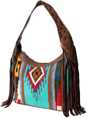 American Darling Hobo Hair On Genuine Leather women bag western handbag purse