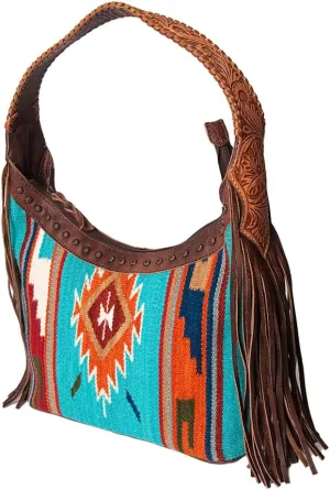 American Darling Hobo Hair On Genuine Leather women bag western handbag purse