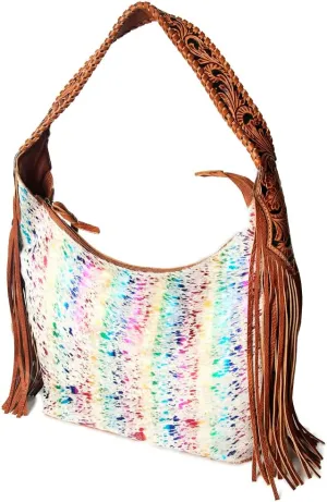 American Darling Hobo Hair On Genuine Leather women bag western handbag purse
