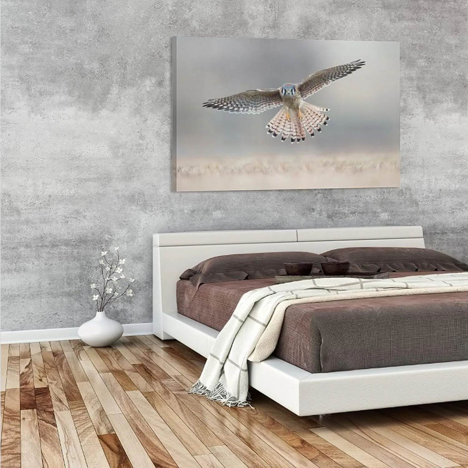 American Kestrel Female Landing Room Aesthetics Posters Canvas Posters Bedroom Decoration Sports Office Decoration Gifts Wall Art Decoration Printing Posters 24x36inch(60x90cm)