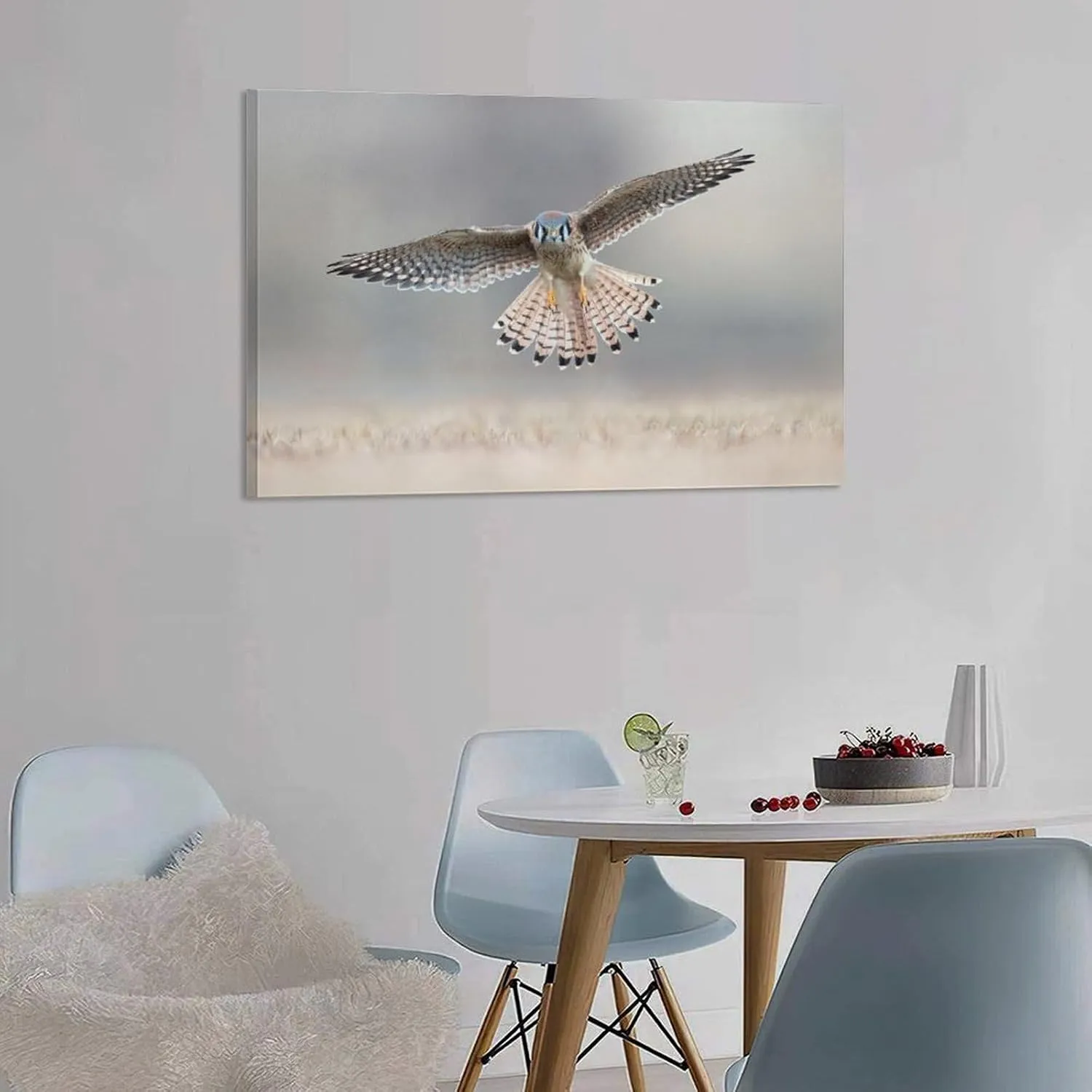 American Kestrel Female Landing Room Aesthetics Posters Canvas Posters Bedroom Decoration Sports Office Decoration Gifts Wall Art Decoration Printing Posters 24x36inch(60x90cm)