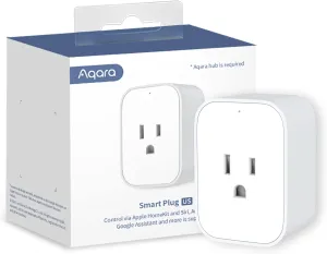 Aqara Smart Plug, Requires AQARA HUB, Zigbee, with Energy Monitoring, Overload Protection, Scheduling and Voice Control Capabilities, Works with Alexa, Google Assistant, and Apple HomeKit Compatible