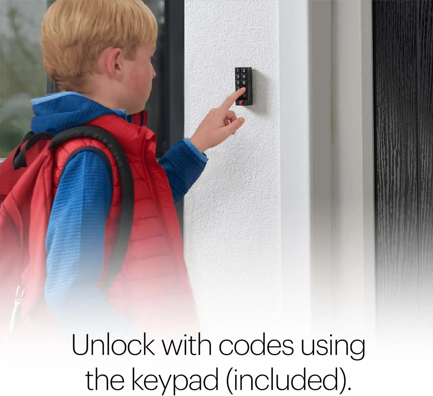 August Home Matte Black Wi-Fi Smart Lock and Smart Keypad, Keyless Door Lock for Front Entry Door, Great for Guests and Vacation Rentals, AUG-SL05-KY1-G05