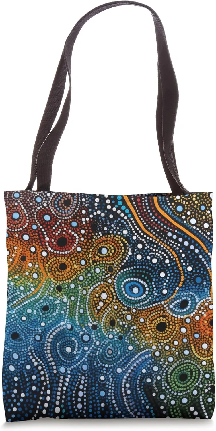 Australian Fabric Style Aboriginal Tote Bag