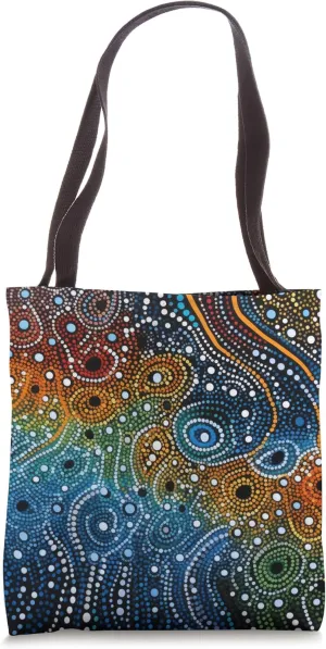 Australian Fabric Style Aboriginal Tote Bag