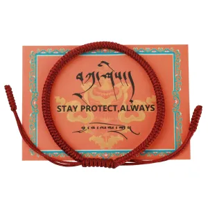 Authentic blessed Tibetan monks handmade Dorje Knot protection bracelet for women and men with a talisman.Red string bracelet-mens bracelet rope-gifts for women and men-protection jewelry