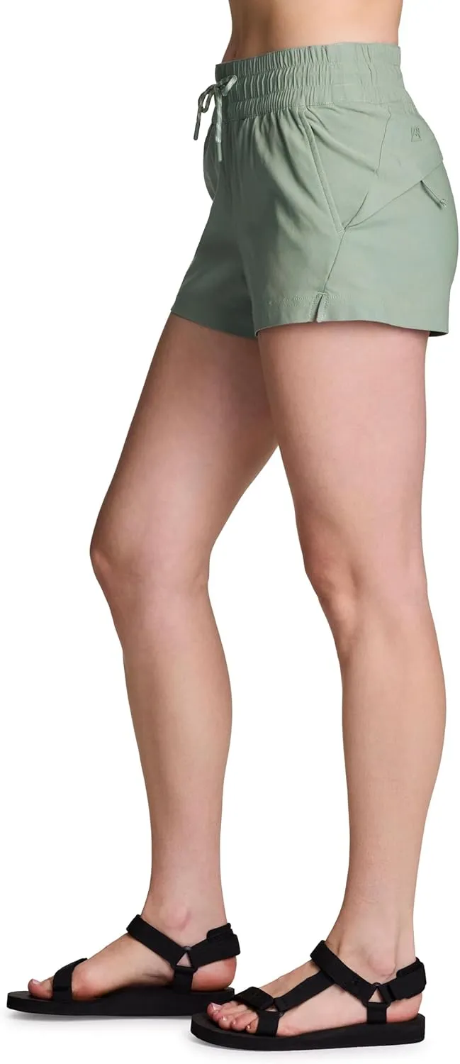 Avalanche Women's Stretch Twill Hiking Shorts, Lightweight Quick Drying Walking Short for Women with Zipper Pockets