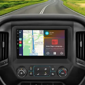 AWESAFE Android 12 Car Radio Stereo for Chevy Silverado GMC Sierra 2014-2018 10 Inch Touch Screen Supports Carplay Android Auto