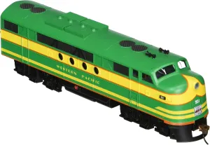 Bachmann Industries E-Z App Smart Phone Controlled Western Pacific #901 FT Locomotive Train, Green & Yellow