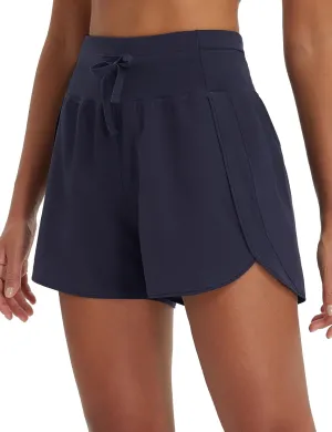 baleaf Women's 3" Athletic Shorts High Waist Running Workout Shorts with Zipper Pockets Gym Sports Quick Dry UPF 50 