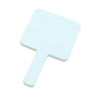 barenx 9xModern Hand Held Women's Makeup Dresser with 12x12cm Square Mirror White