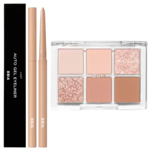 BBIA Last Auto Gel Eyeliner (12 CREAM BEIGE)   Ready To Wear Eye Palette (01 NUDE BLUSH) Bundle Set