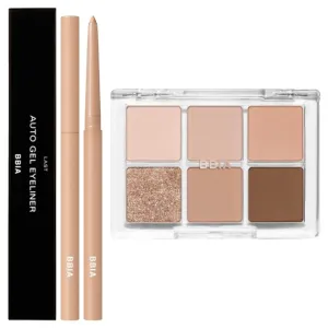 BBIA Last Auto Gel Eyeliner (12 CREAM BEIGE)   Ready To Wear Eye Palette (02 MOOD BLUSH) Bundle Set