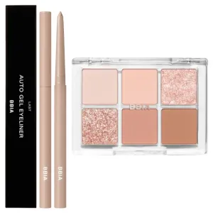 BBIA Last Auto Gel Eyeliner (13 PEANUT BEIGE)   Ready To Wear Eye Palette (01 NUDE BLUSH) Bundle Set