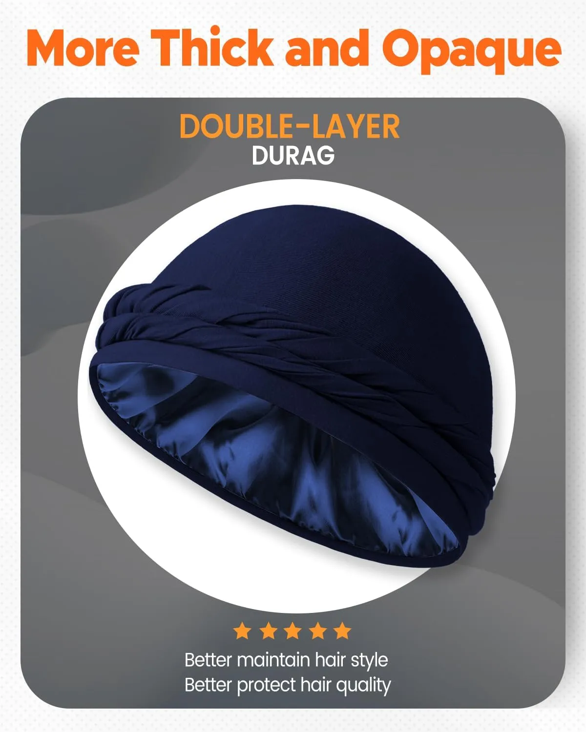 BEACE Silk Satin Lined Pre-Tied Turban Durag Head Wrap for Men & Women, Halo Turban Skull Cap Bonnet Hair Cover for Sleeping