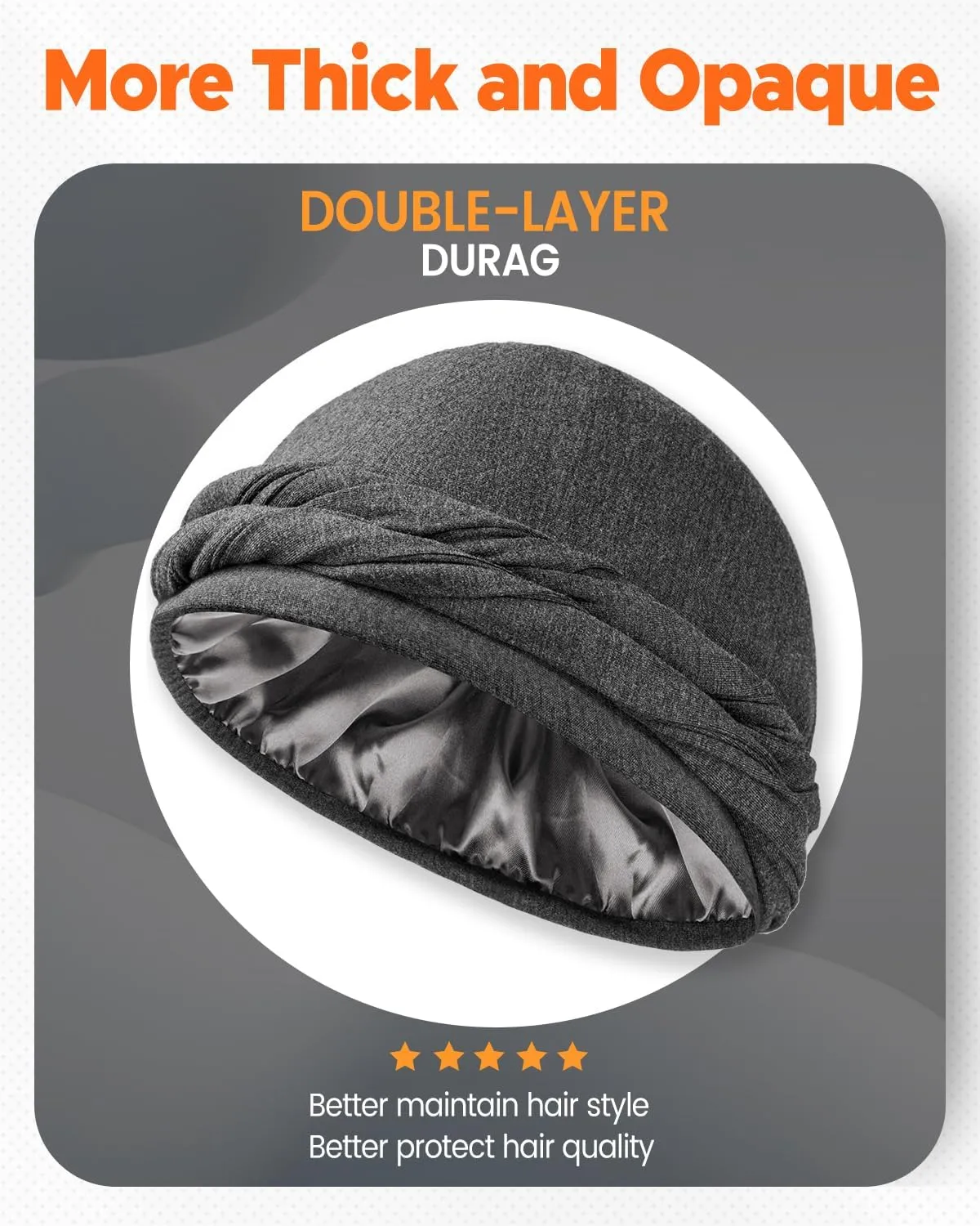 BEACE Silk Satin Lined Pre-Tied Turban Durag Head Wrap for Men & Women, Halo Turban Skull Cap Bonnet Hair Cover for Sleeping