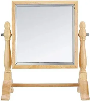 Beech Base Mirror European Fashion Creative Double-Sided Desktop Makeup Mirror Makeup Mirror Beauty Mirror