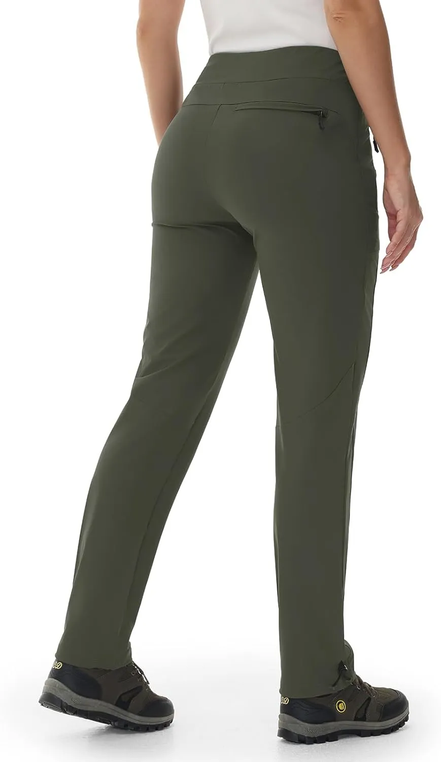 BGOWATU Women's Hiking Pants Lightweight Quick Dry Casual Joggers with Zipper Pockets Athletic Water Resistant Outdoor