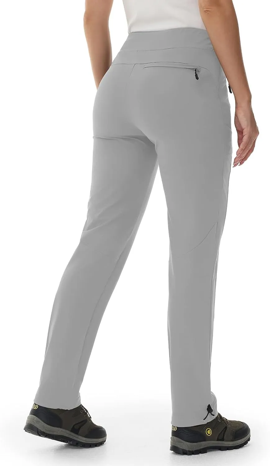 BGOWATU Women's Hiking Pants Lightweight Quick Dry Casual Joggers with Zipper Pockets Athletic Water Resistant Outdoor