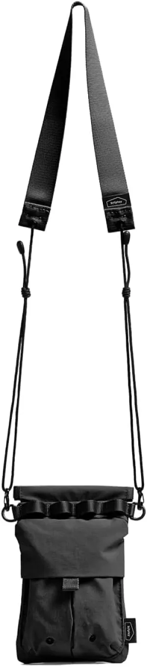 bitplay-Essential Phone Pouch-Black(Snap Closure, No Zipper, Crossbody/Side Bag for Phone & Passport)