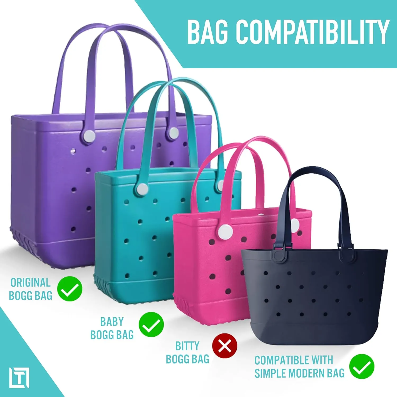 Blue Ombré Phone Holder for Bogg Bag and Simple Modern Bag - Made of Silicone and Fits All Phone Sizes