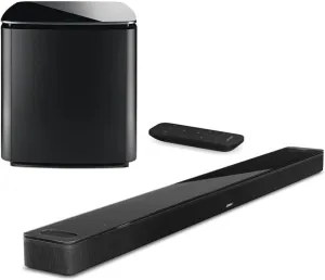 Bose Smart Ultra Dolby Atmos Soundbar Speaker Black, Bundle with Bass Module 700 Black, Home Audio Speaker TV Wireless, Bluetooth, WiFi, Alexa, Google, Voice Control (Soundbar   Bass) (2 Items)