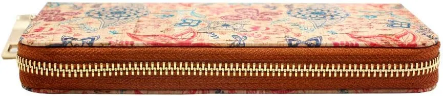 boshiho Cork Vegan Purse Wallet, Women's Smart Phone Clutch Long Purse with Card Holder