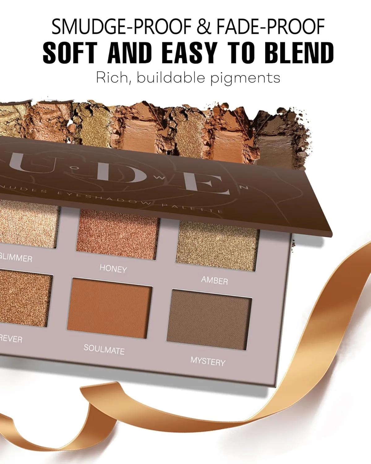 Brown Eyeshadow Palette Matte 8Color, Neutral Naked Nude Eye Shadow for Latte Makeup, Warm Brown Shimmery Eye Looks, Long Lasting & Pigmented (Naked)