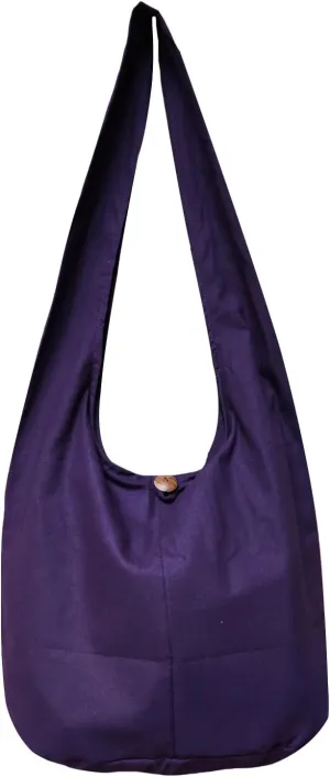 BTP! Thai Monk Buddha Cotton Sling Crossbody Messenger Bag Purse Hippie Hobo Solid Large
