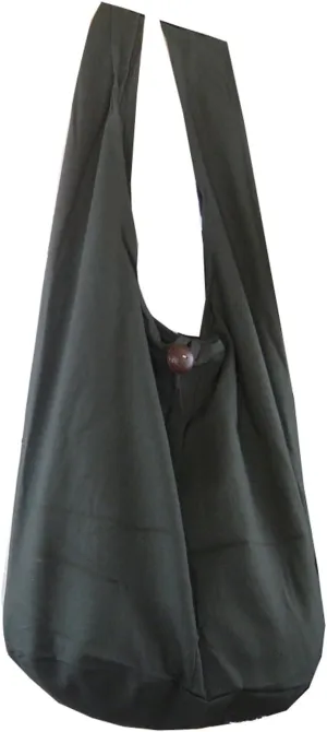 BTP! Thai Monk Buddha Cotton Sling Crossbody Messenger Bag Purse Hippie Hobo Solid Large